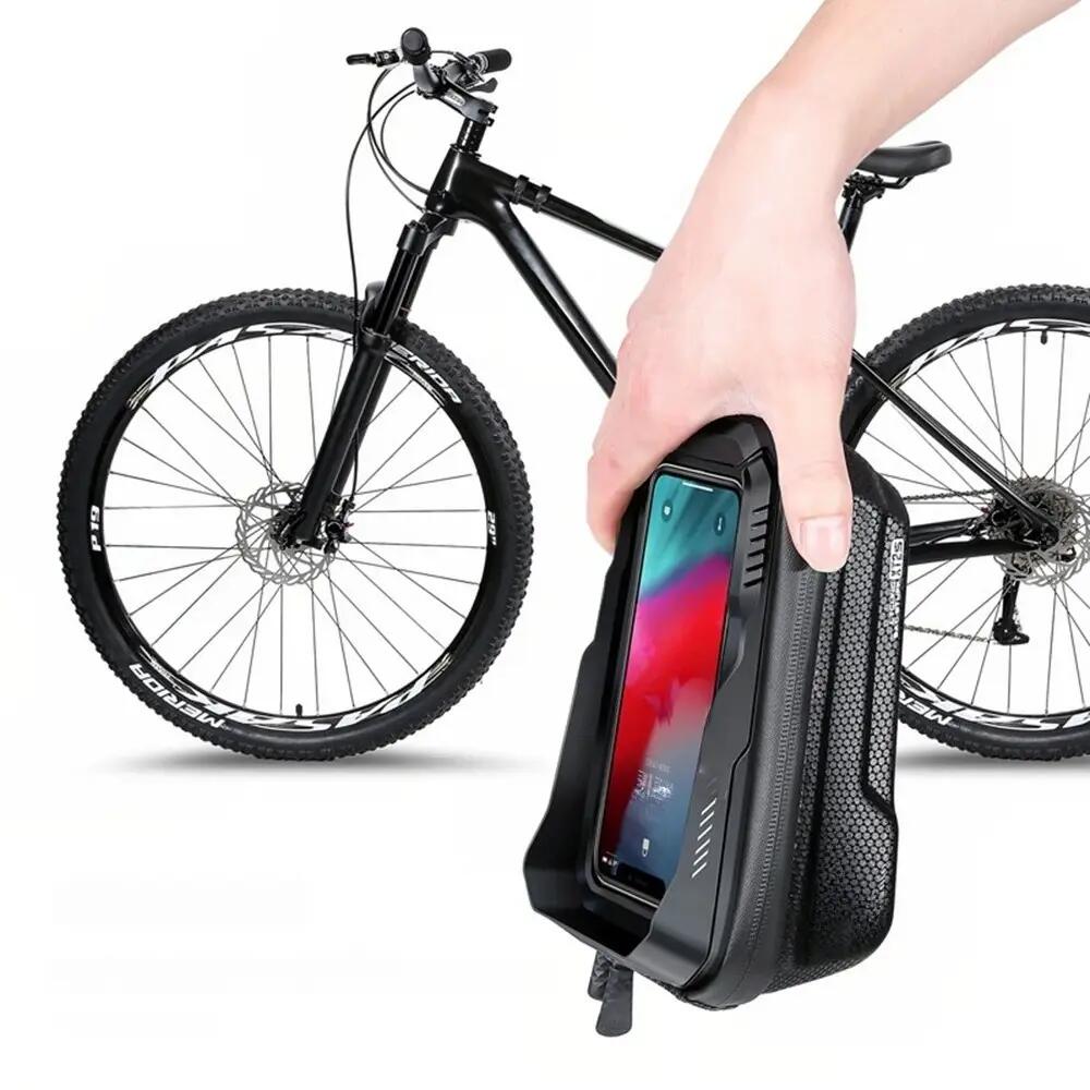 Bolsa de quadro de bicicleta com suporte para telemóvel WILD MAN 6/6