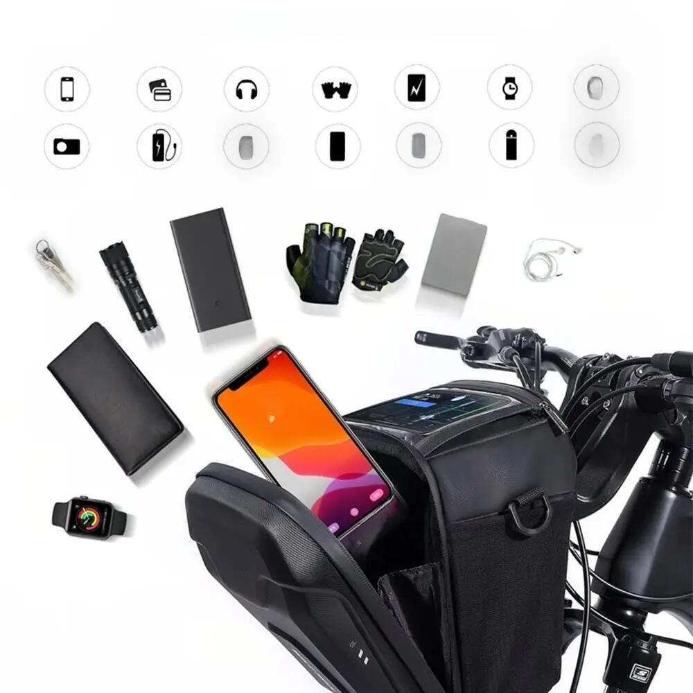 Fietstas voor frame met waterdichte telefoonhouder WILD MAN 7/7