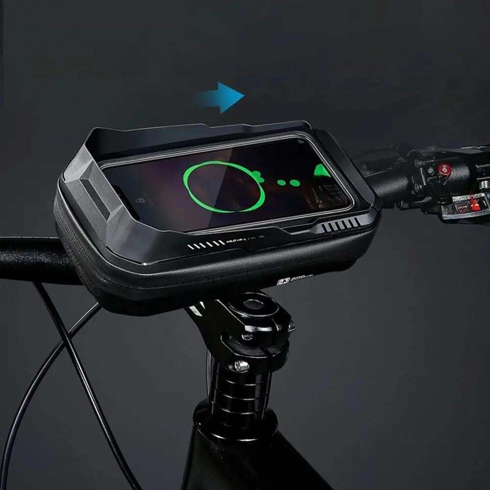Borsa manubrio bici con supporto telefono touch WILD MAN 5/5