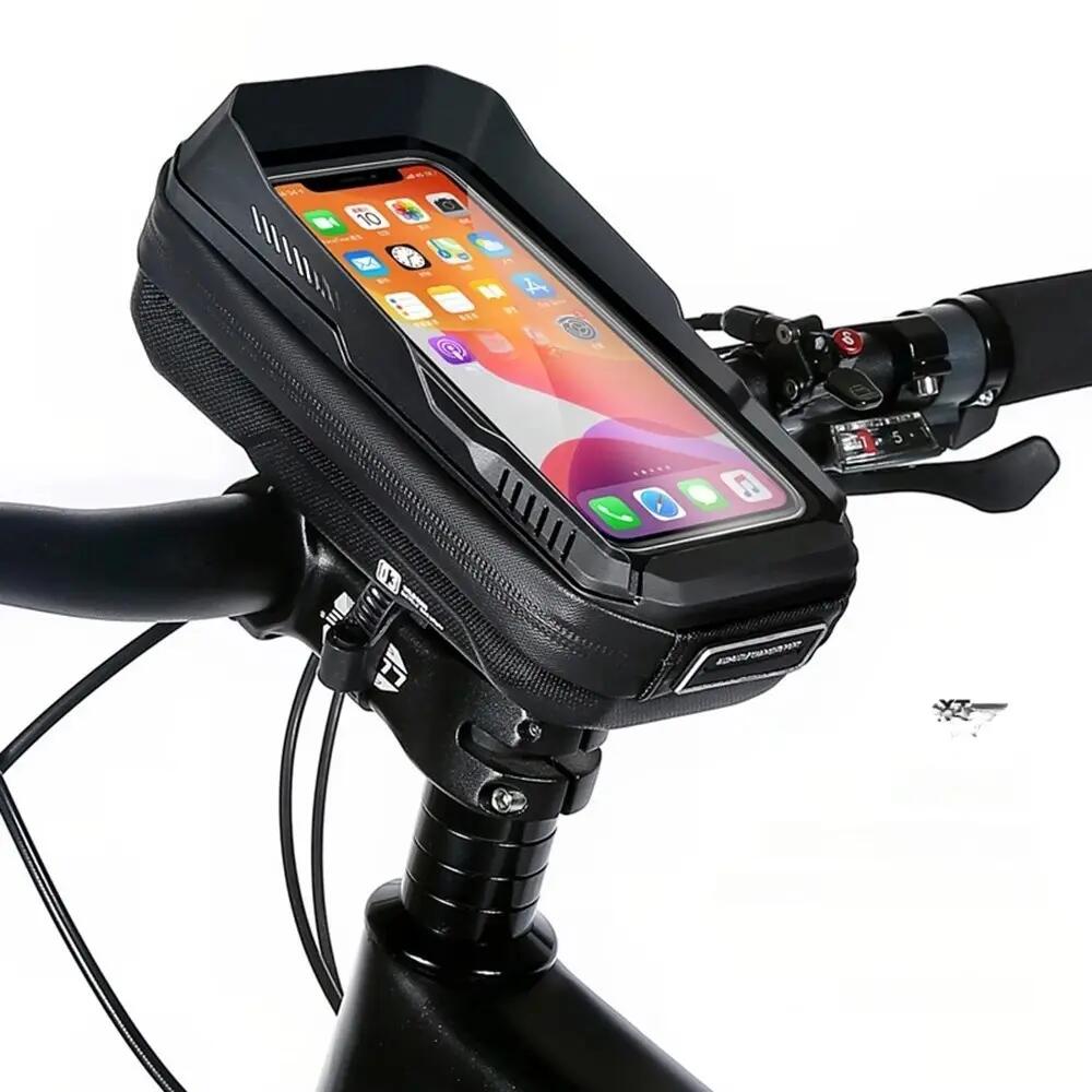 Borsa manubrio bici con supporto telefono touch WILD MAN 2/5