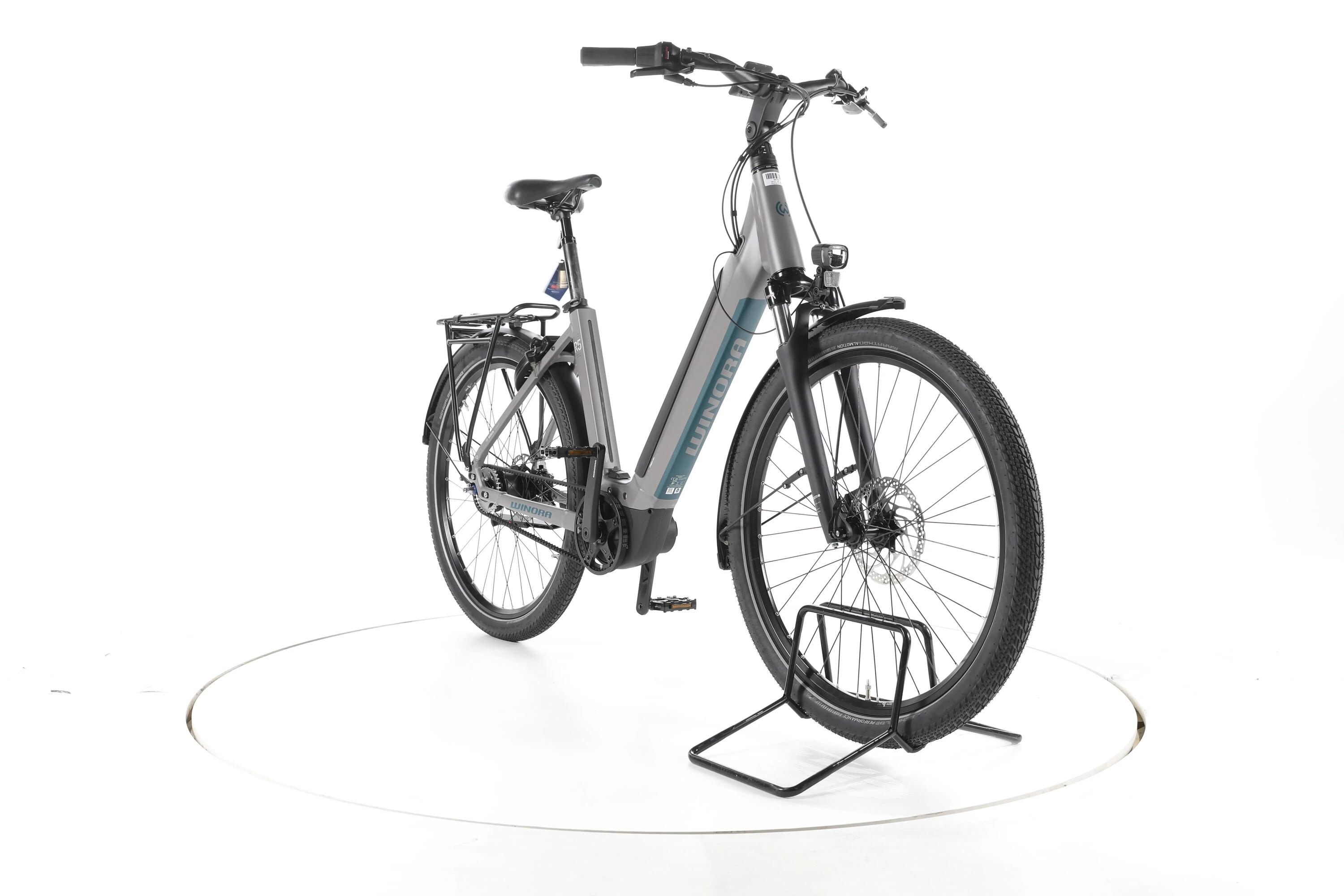 Segunda vida - Winora Sinus R5 City E-Bike Degrau baixo  - Em muito bom estado. 3/7