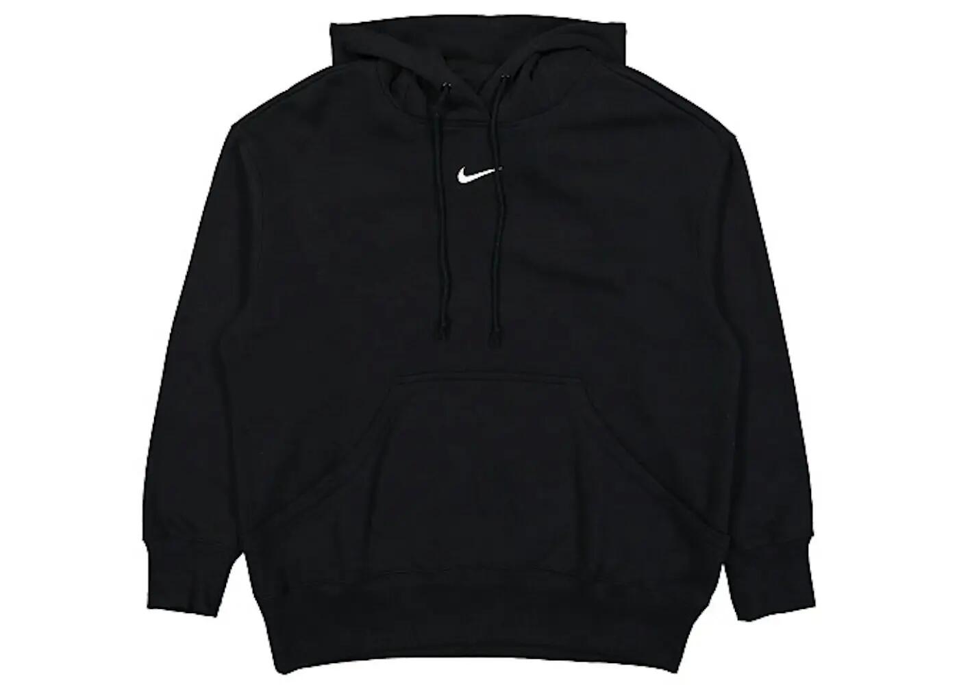 pullover cappuccio - walking - donna - oversize fleece - nero/sail 2/2