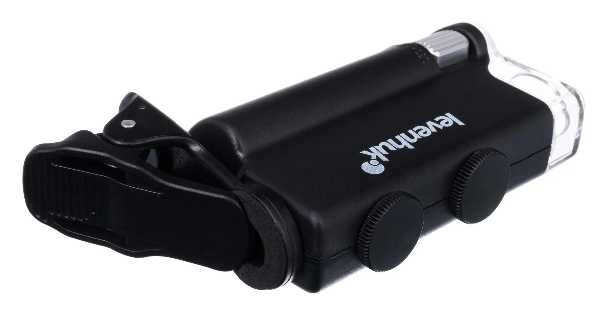 Microscopio de bolsillo - LED y UV - 60-100x - ZC10 - Negro 5/6