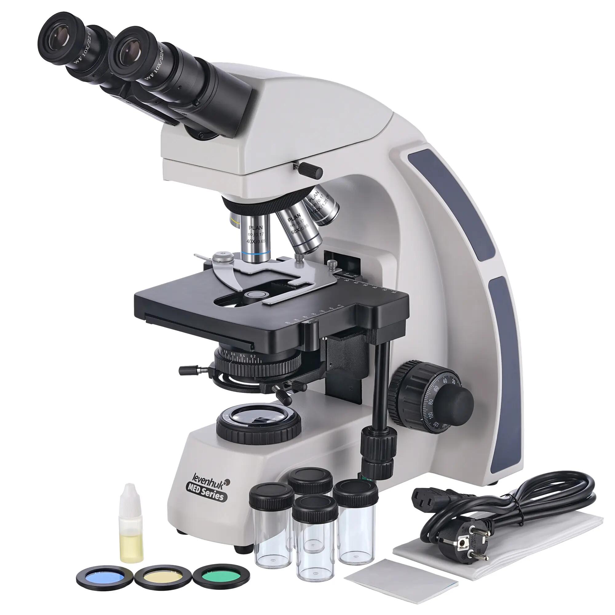 Microscopio - Binoculare - 40x–1000x - MED 40B - Nero 2/6