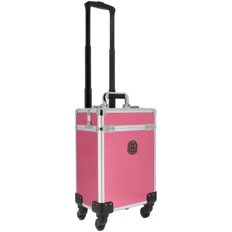 Equithème Poetskoffer op wielen Je t'aime - Roze 3/3