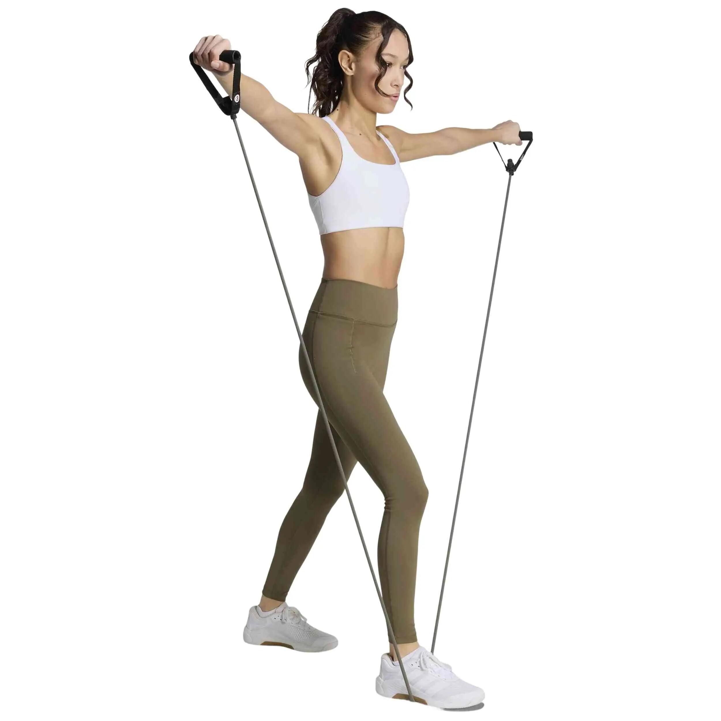 Leggings Adidas modelo Malla larga adidas largas Optime verde muje para mulheres 5/5