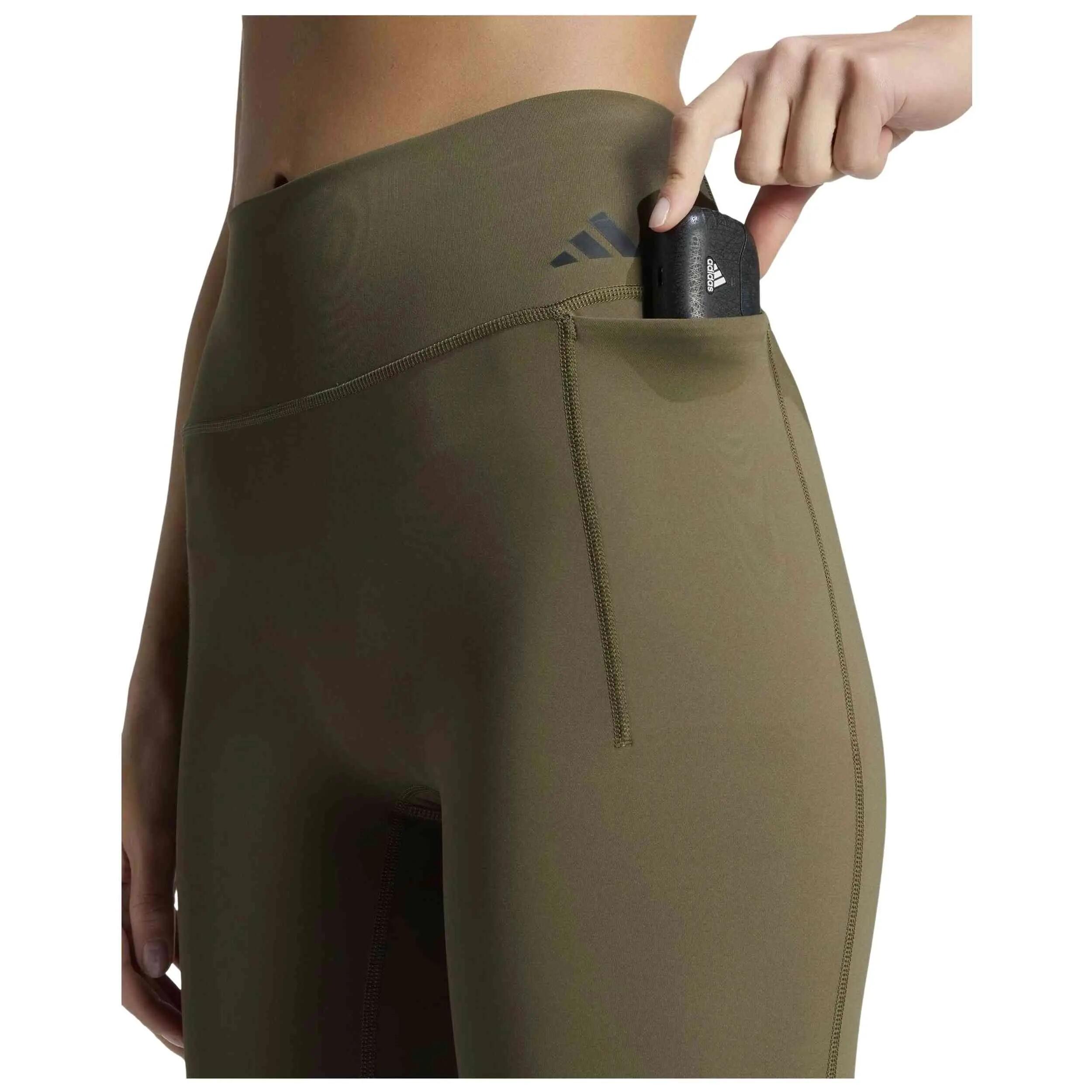 Leggings Adidas modelo Malla larga adidas largas Optime verde muje para mulheres 4/5