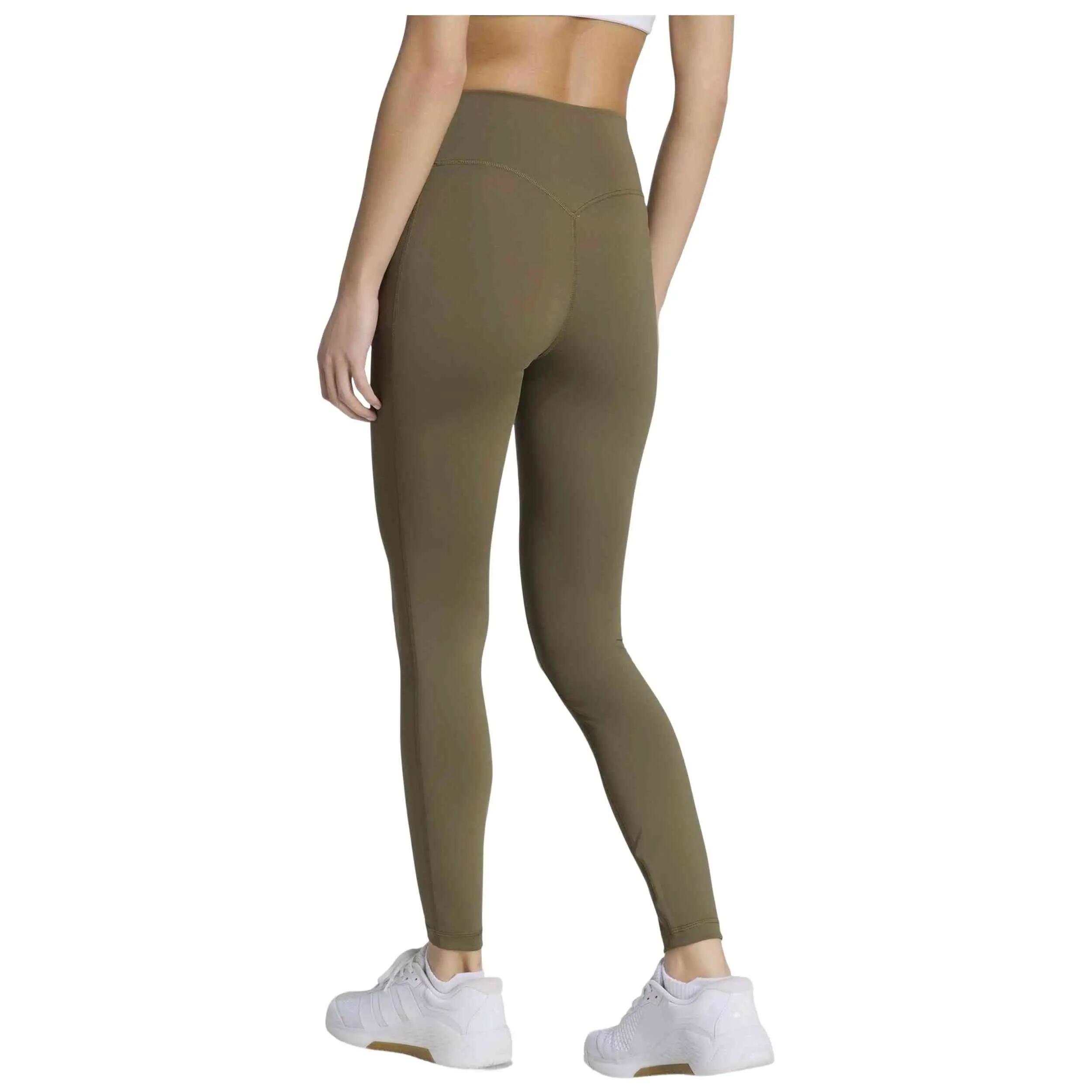 Leggings Adidas modelo Malla larga adidas largas Optime verde muje para mulheres 3/5