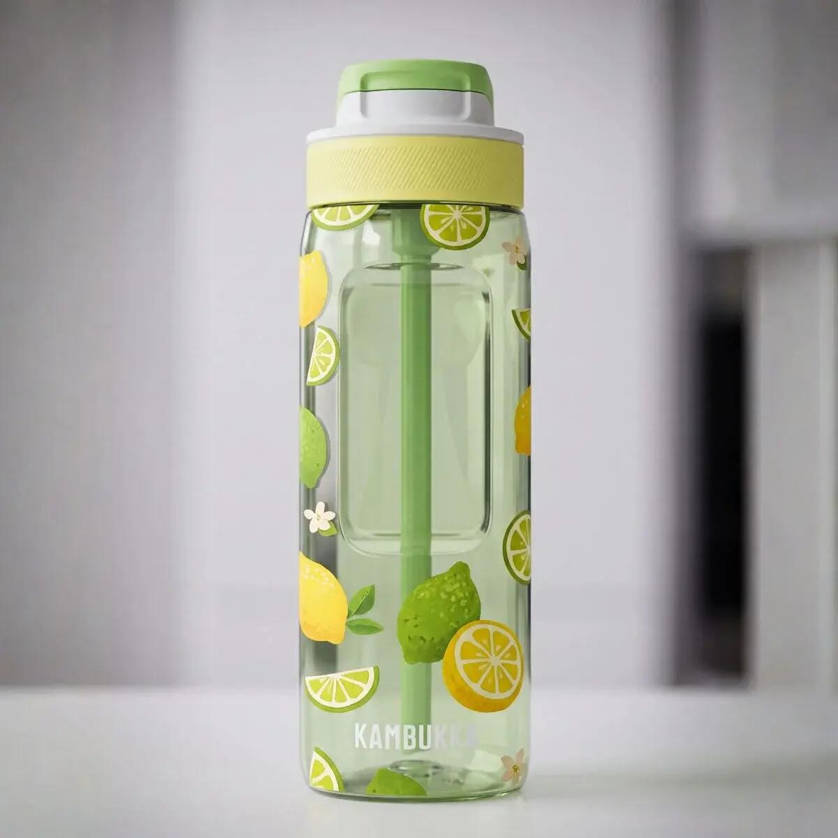 Butelka na wodę ze słomką Lagoon 750ml Lemon Fresh 3/5
