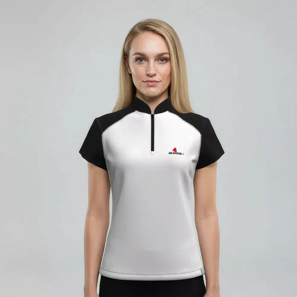 Polo de Randonnée femme Thermorégulant, anti UV LEIKA SHADE Bicolore 1/3