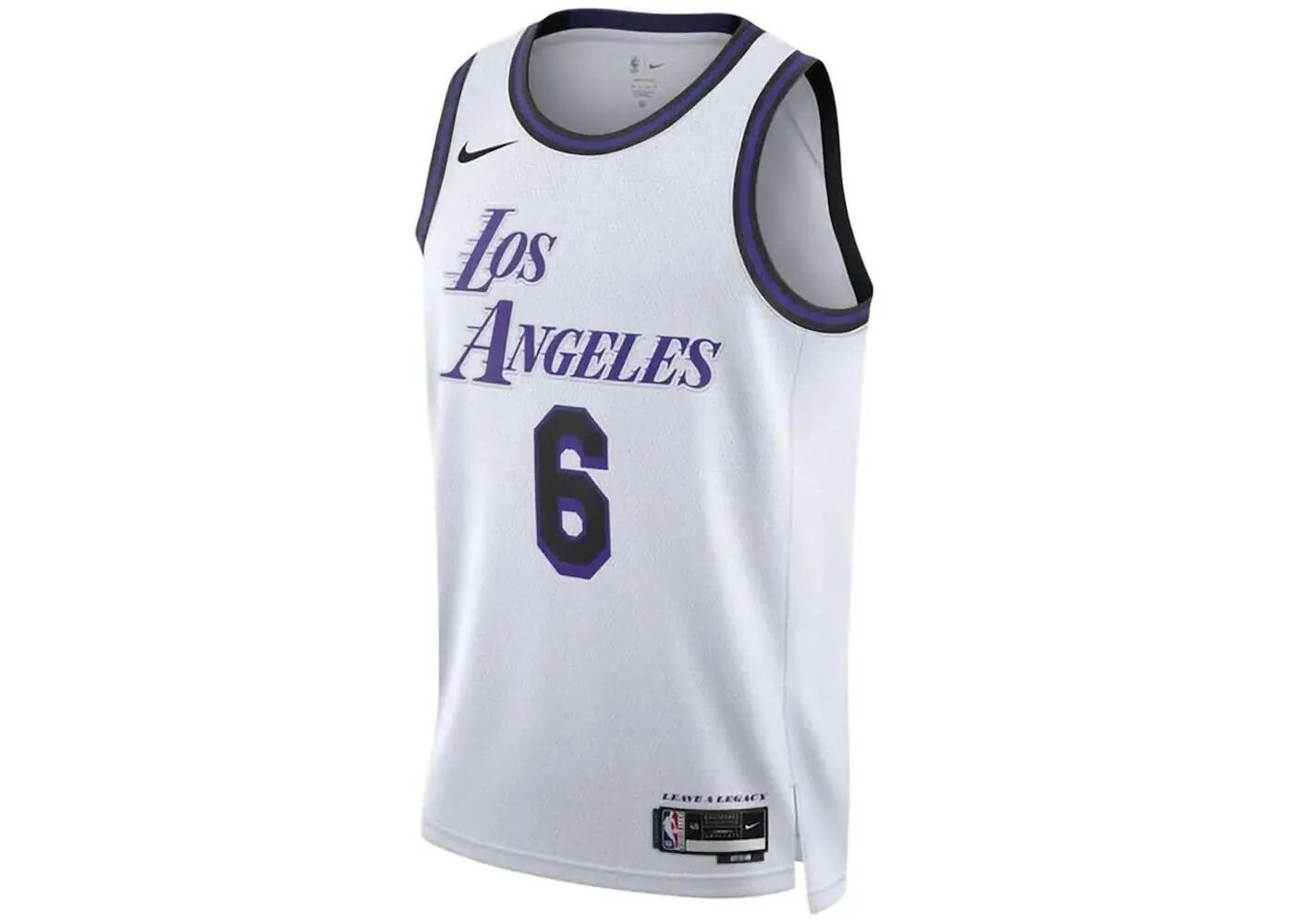 Maglia - Basket - Uomo - Dri-FIT - LeBron James - Bianco 2/3