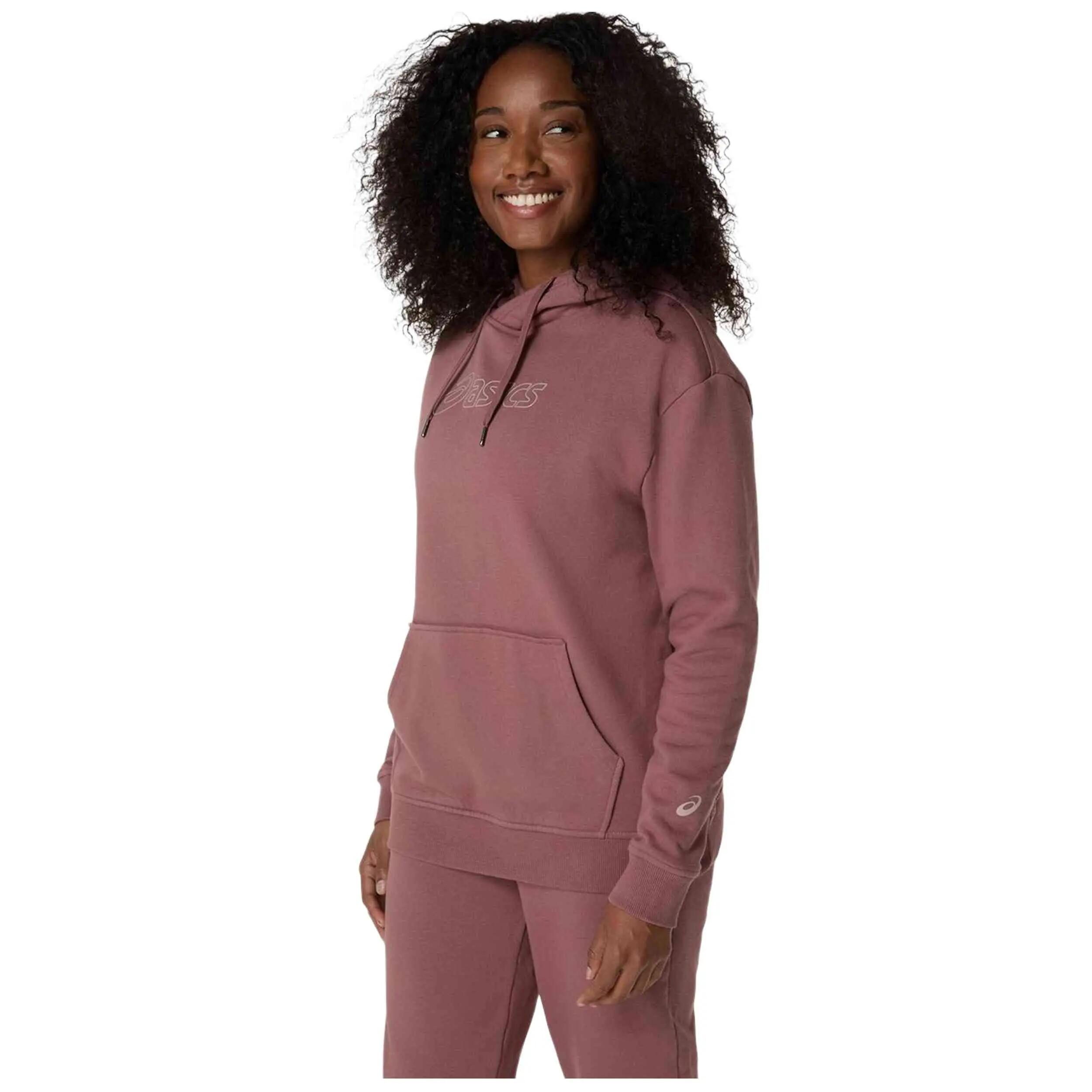 Camisola Asics modelo Sudadera con capucha ASICS Sweat Full Logo ro para unissex 2/5