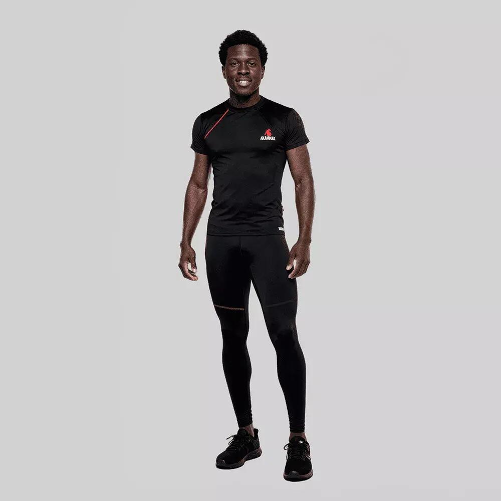 T-shirt de Randonnée unisexe Thermique YUPLA Noir 3/3