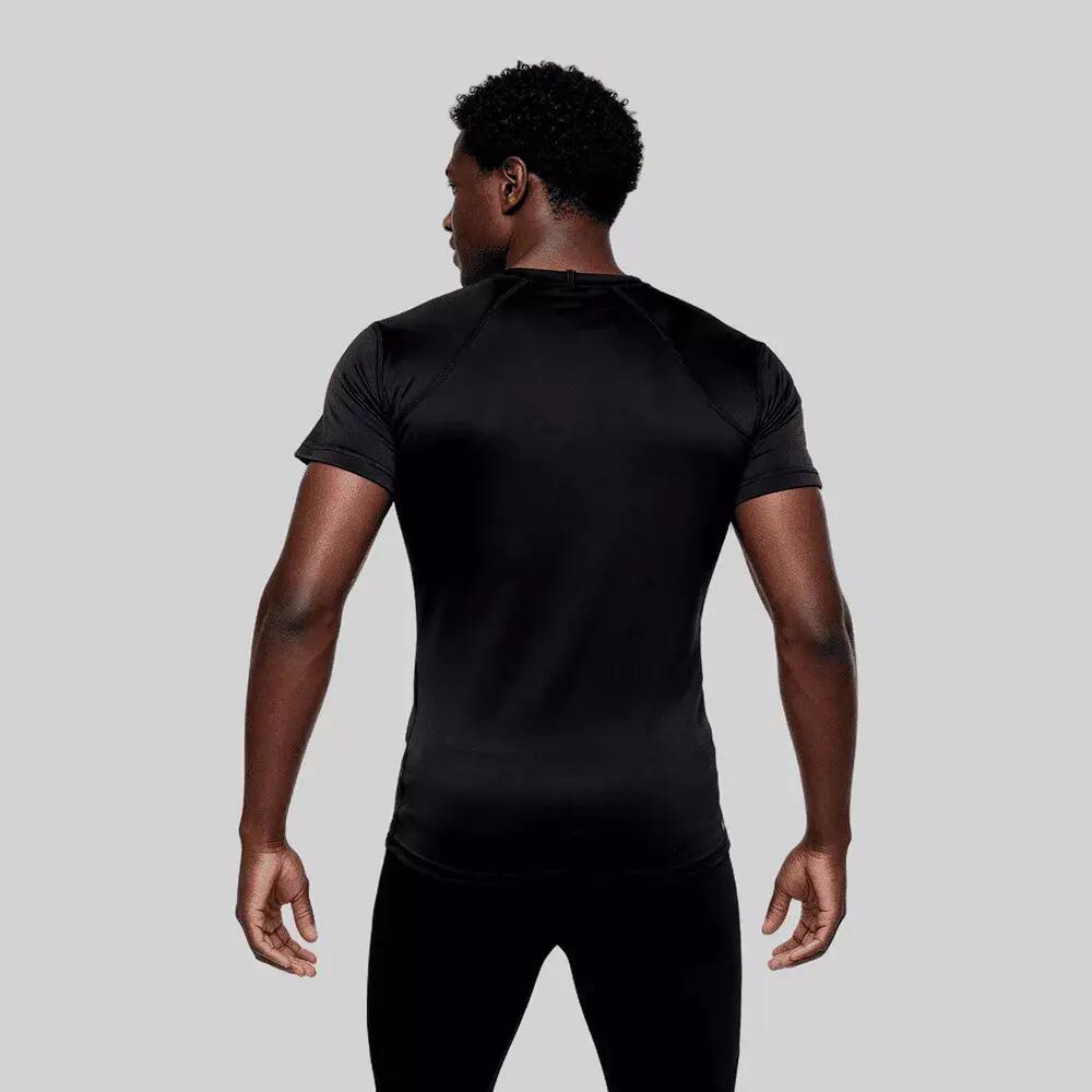 T-shirt de Randonnée unisexe Thermique YUPLA Noir 2/3