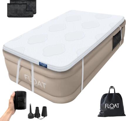 Matelas gonflable - Camping - Topper mousse, pompe électrique - CloudSpring