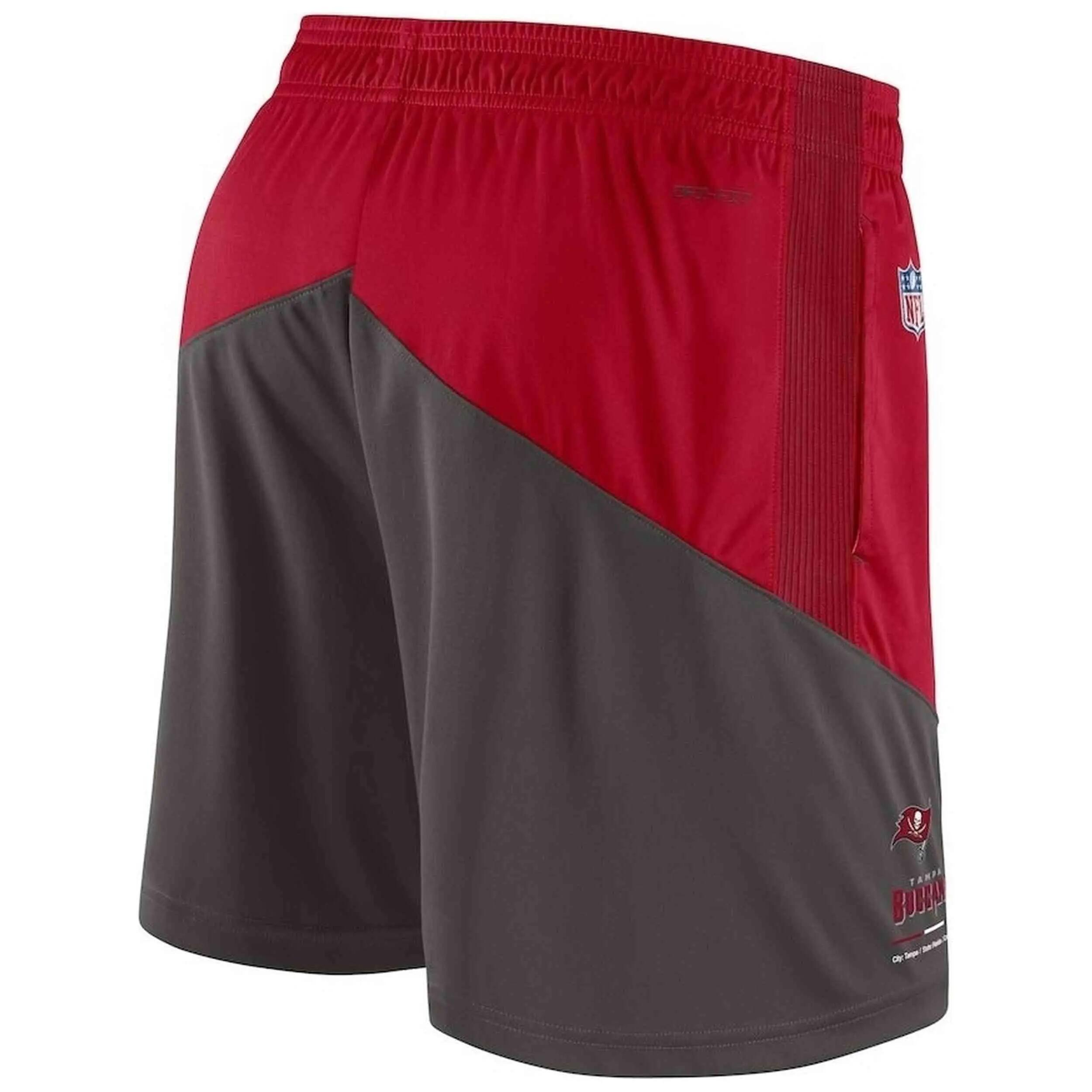 Pantalon corto Nike modelo Red Tampa Bay Buccaneers Sideline Primary para niños 4/4