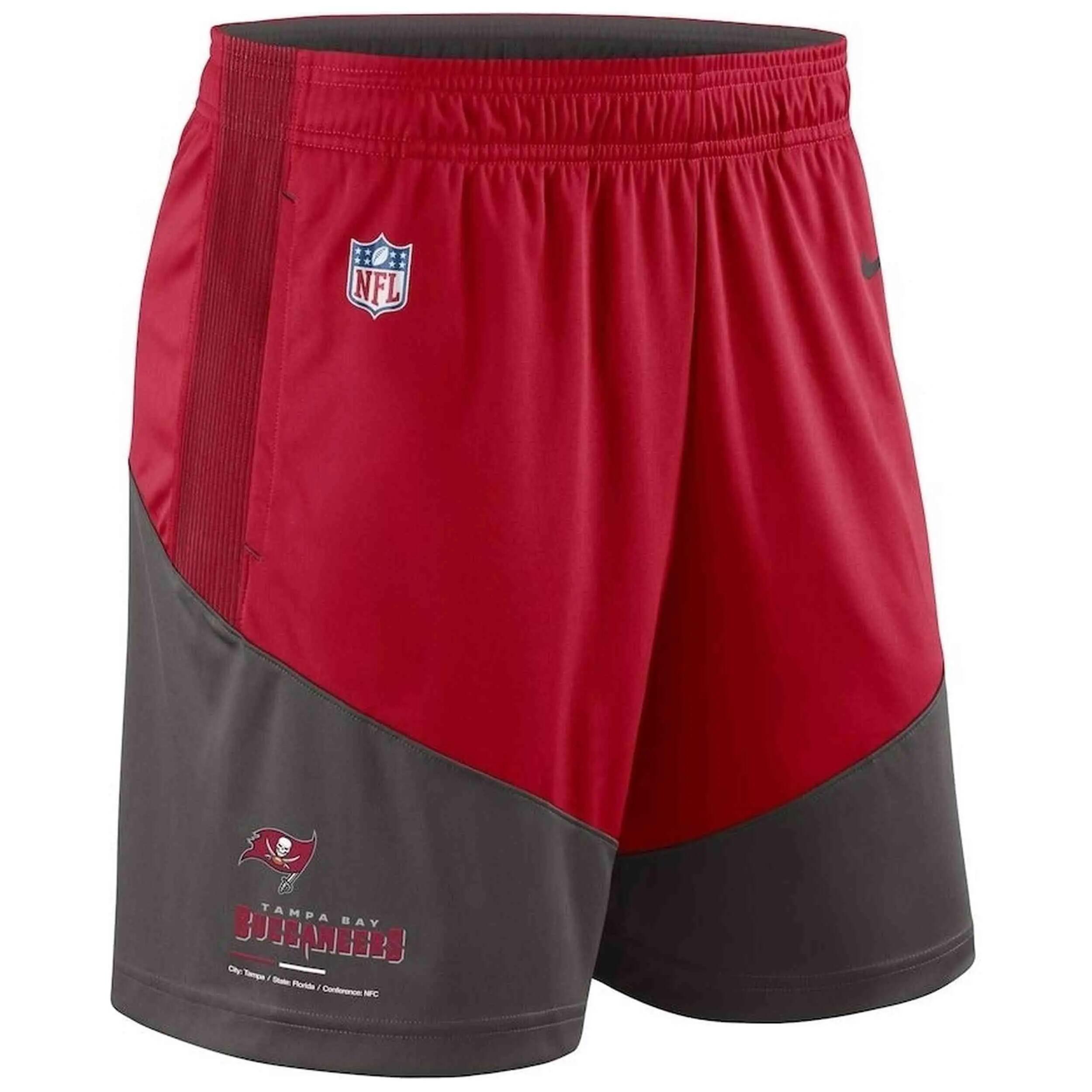 Pantalon corto Nike modelo Red Tampa Bay Buccaneers Sideline Primary para niños 2/4