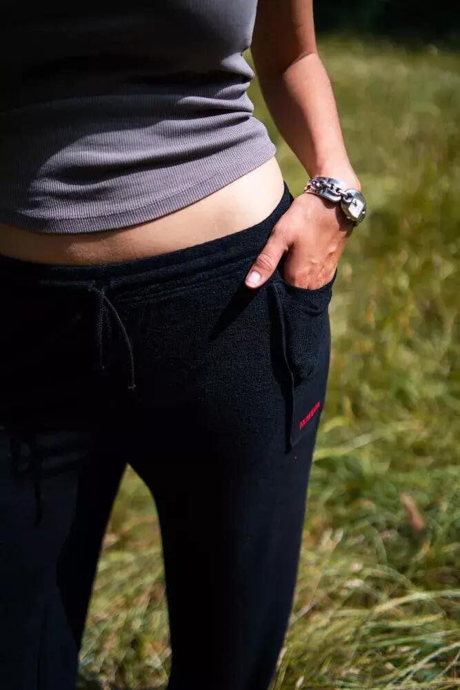 Pantalon de Yoga femme confort, anti UV PELIPA Noir 3/4