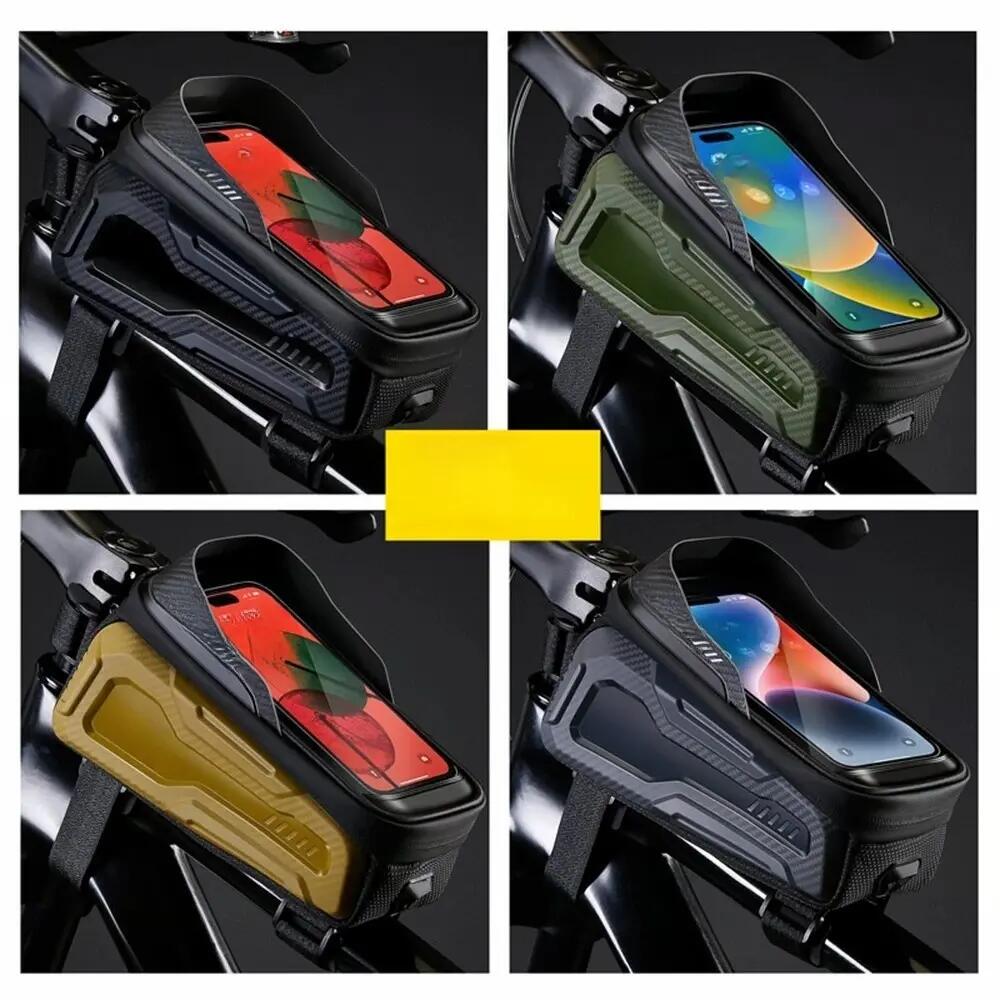 Sacoche de cadre vélo avec porte-téléphone tactile WILD MAN M20 2/4
