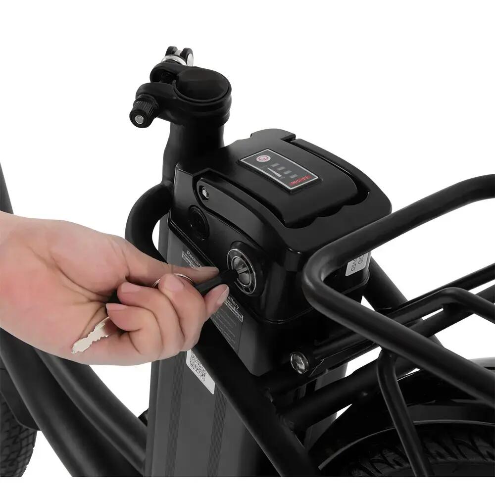 Bicicleta eléctrica urbana DYU C6, Batería 36V 12,5Ah, neumáticos 26 pulgadas 3/9
