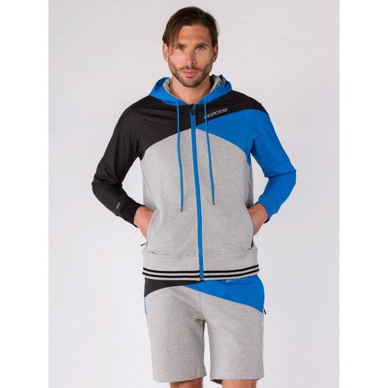 Giacca impermeabile running Manao grigia