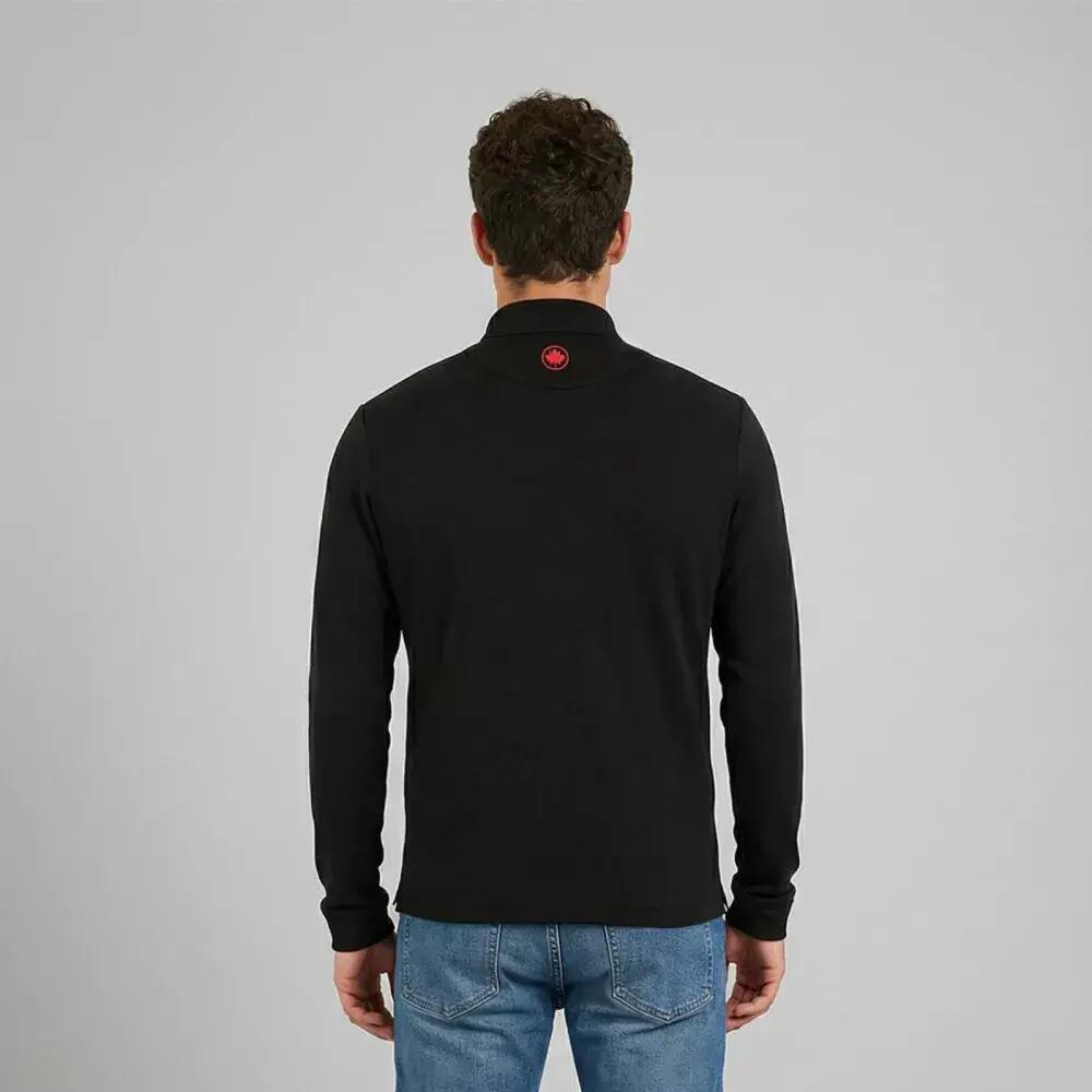 Polo de Randonnée homme Thermorégulant, anti UV MOORY Noir 2/3