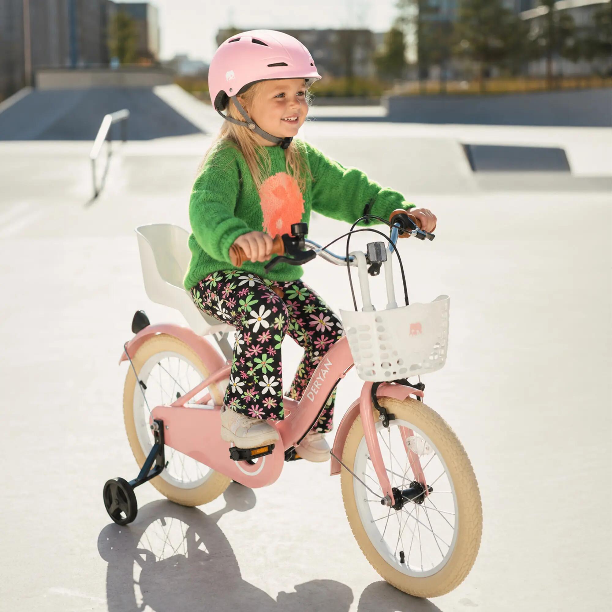 Deryan Casco per Bambini - Casco Protettivo - Taglia M - Rosa 5/5