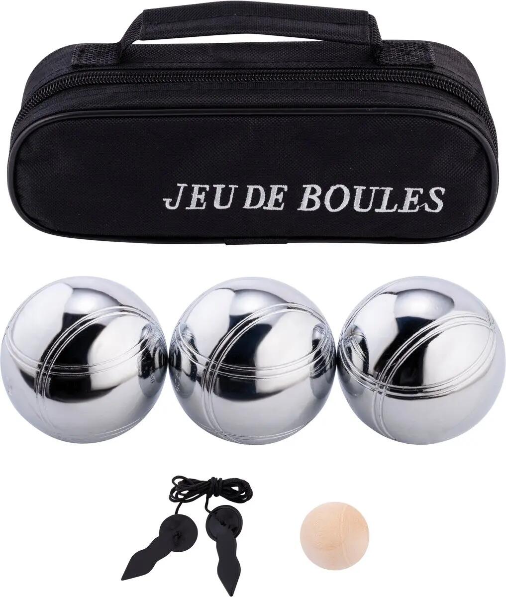 Sportec Set de pétanque en sac - 3 boules 1/4