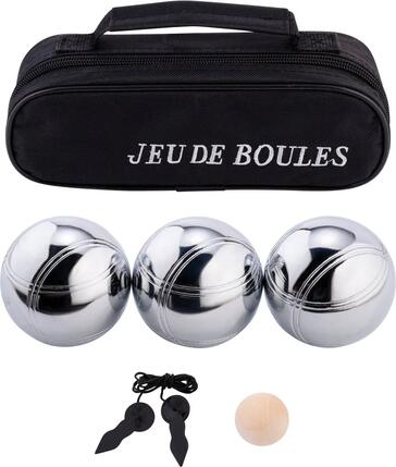 Sportec Set de pétanque en sac - 3 boules