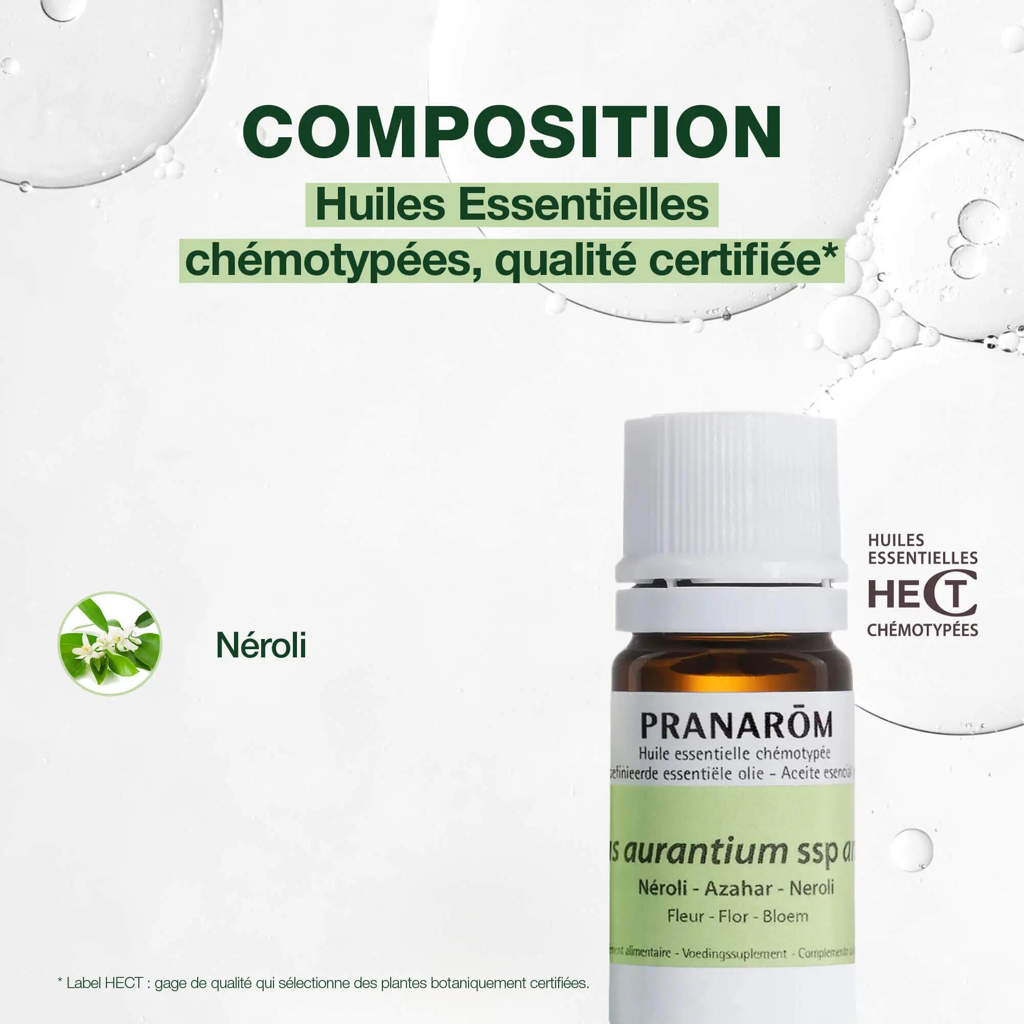 Huile essentielle - Néroli 100% pure, chémotypée HECT 3/4