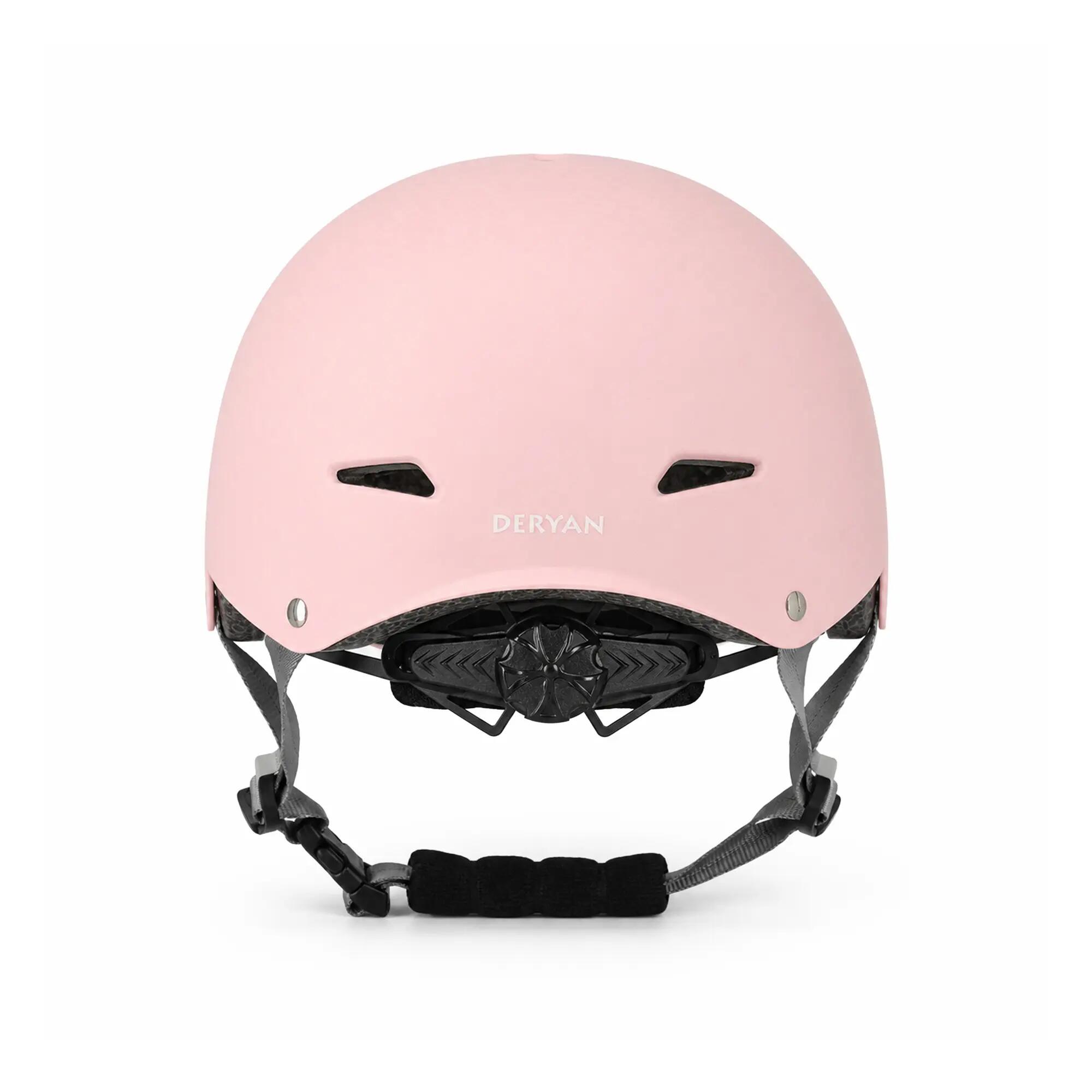 Deryan Casco per Bambini - Casco Protettivo - Taglia M - Rosa 2/5