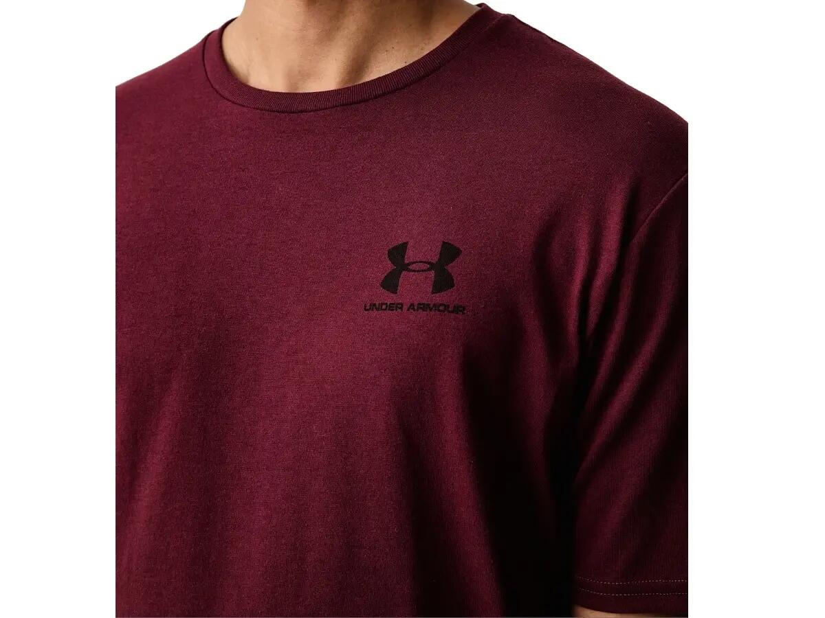 Koszulka Męska Under Armour Treningowa Sportowa Bordowa 4/5