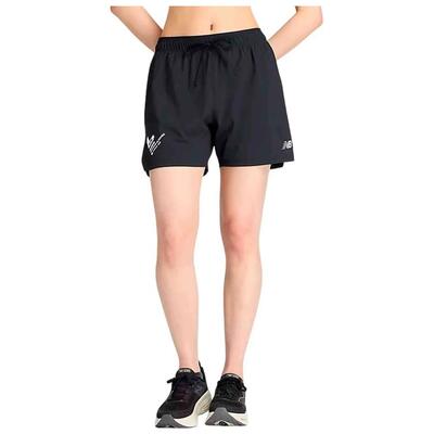 Korte broek new balance model pantalón corto new balance valencia m voor vrouwen