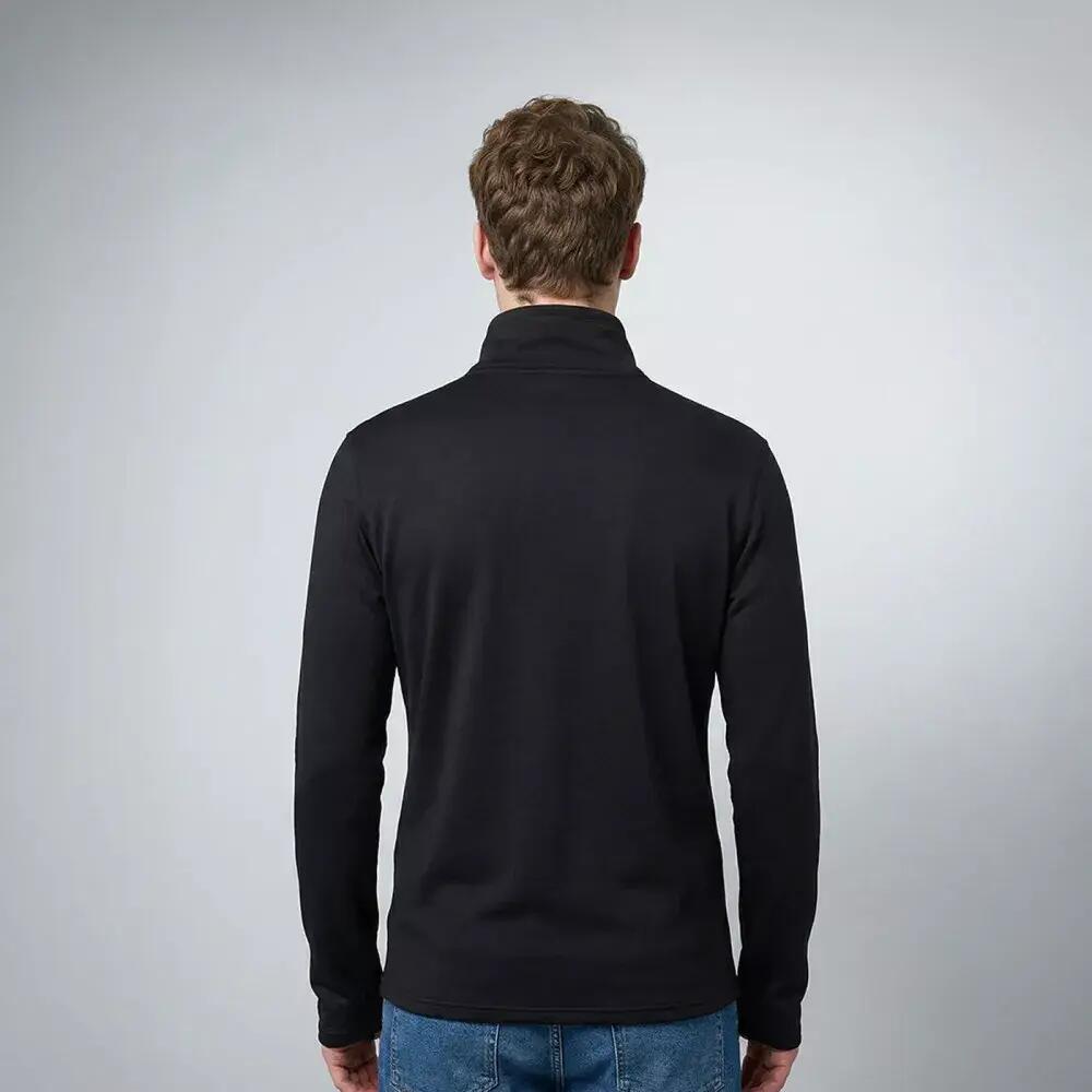 Pull de Randonnée homme Thermique PIKA Noir 2/3