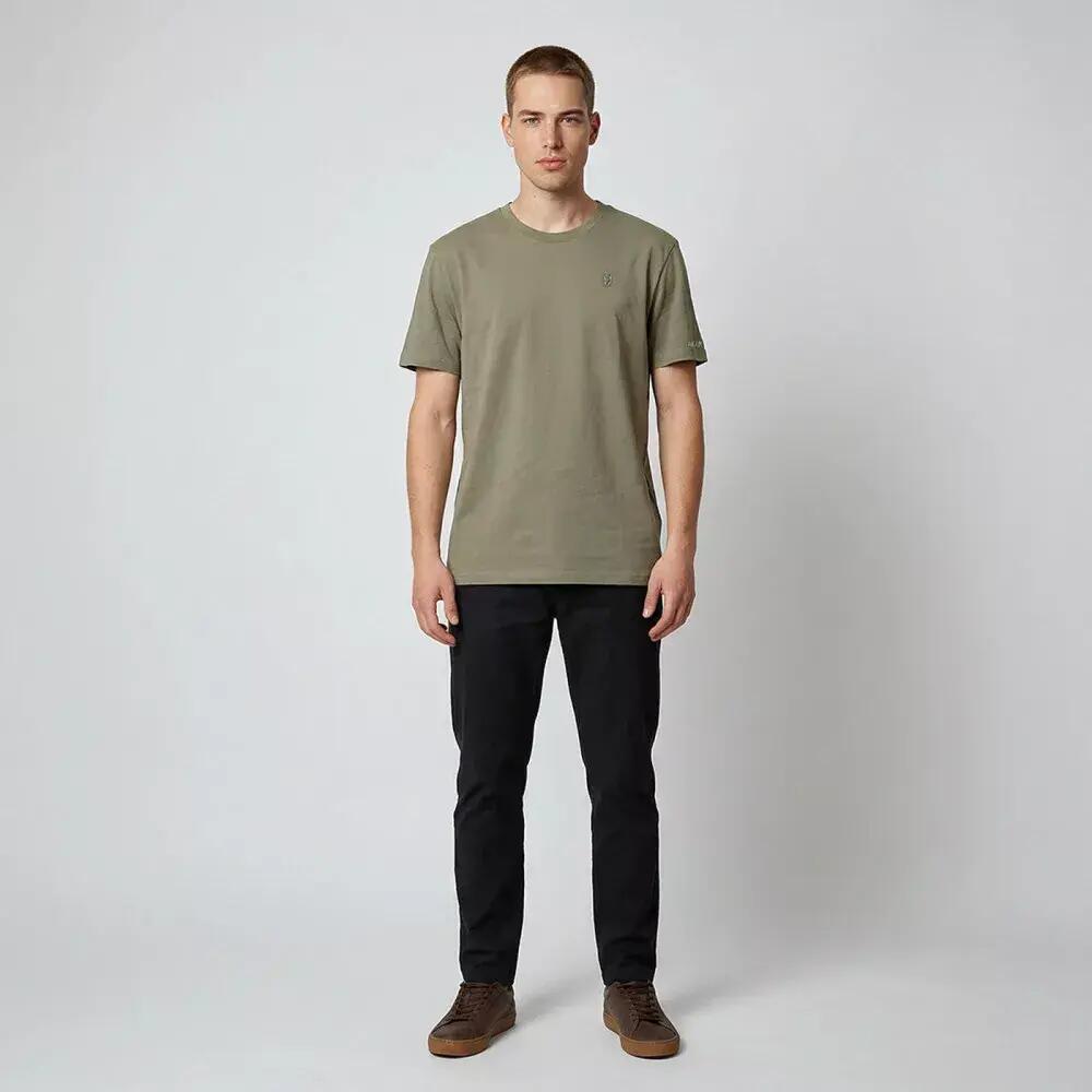 T-shirt d'escalade homme biologique TUKA Kaki 3/3