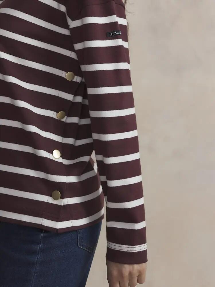 T-shirt manches longues - femme - Synagot - bordeaux 3/5