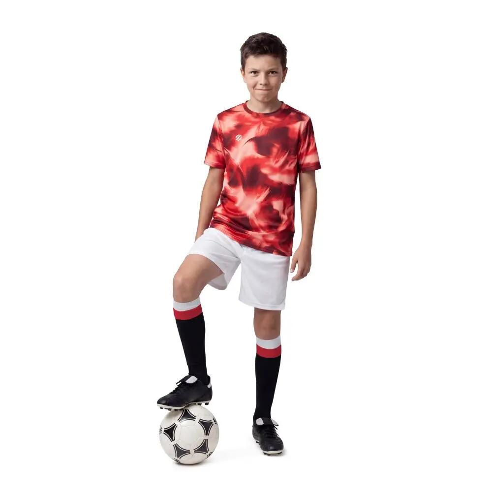 T-shirt desportiva criança Crianças Sports Tee Pattern Red K Encarnado 3/6