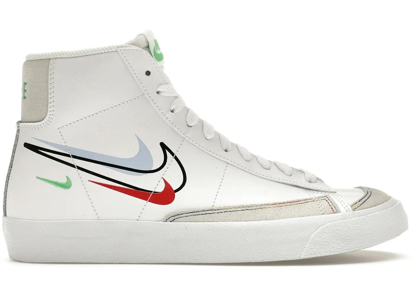 Nike Blazer Mid 77 Swoosh Pack (GS) - Kids Black/Yellow/Purple 2/3