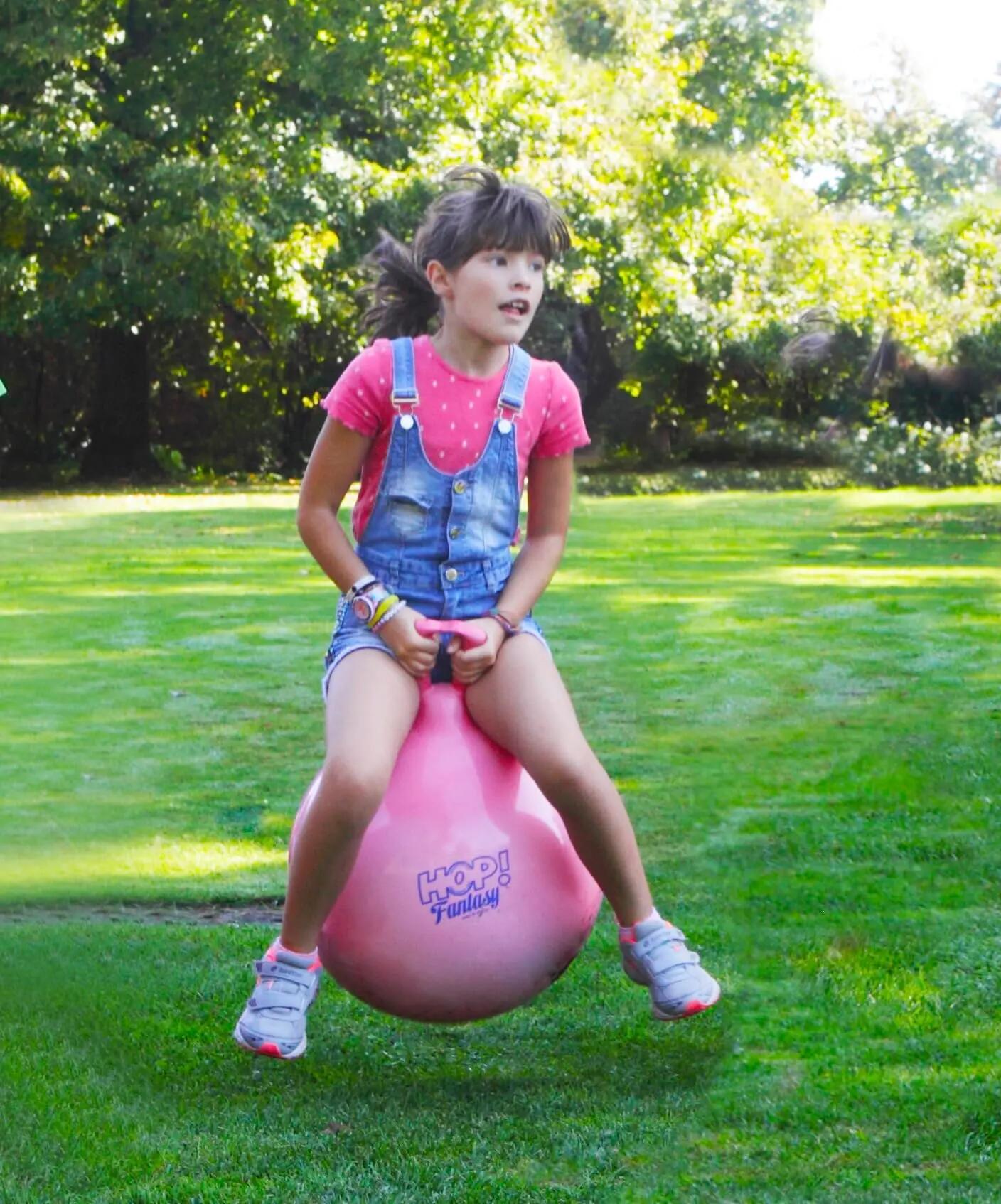 Gymnic Hop Fantasy Palla per saltare con maniglia Ø 45 cm rosa 3/5
