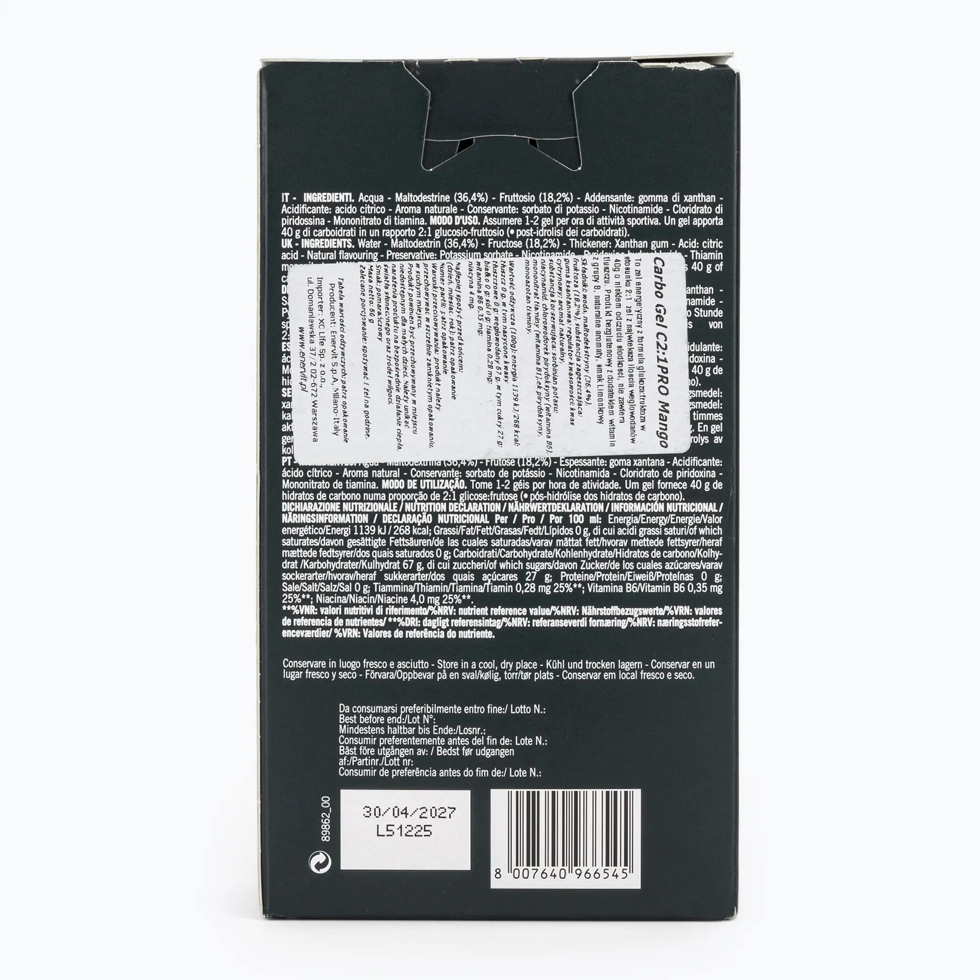 Set di gel energetici Enervit Carbo Gel C2:1Pro 7 pz. x 60 2/5