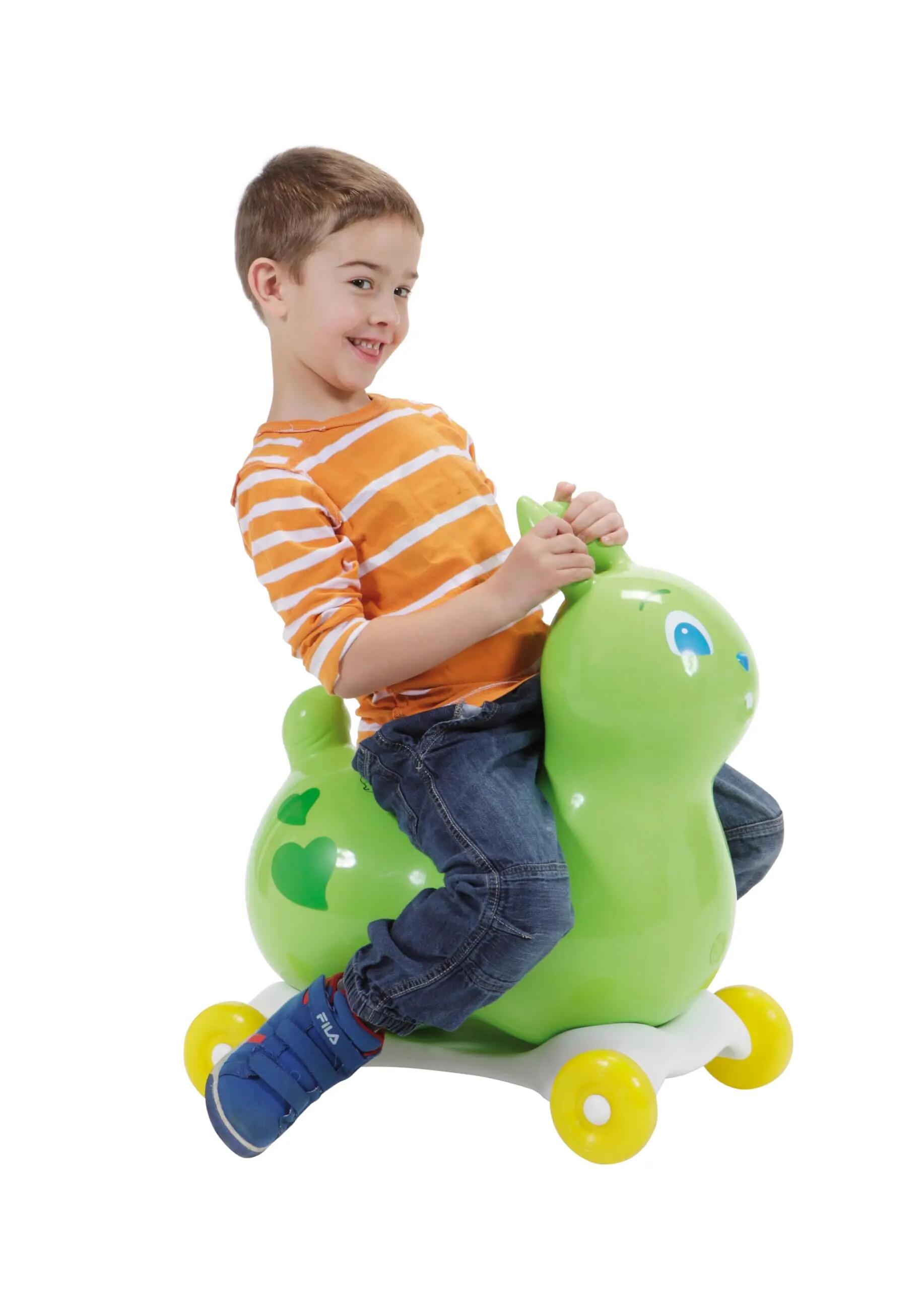 Gymnic Raffy Giraffa gonfiabile cavalcabile verde lime 4/9