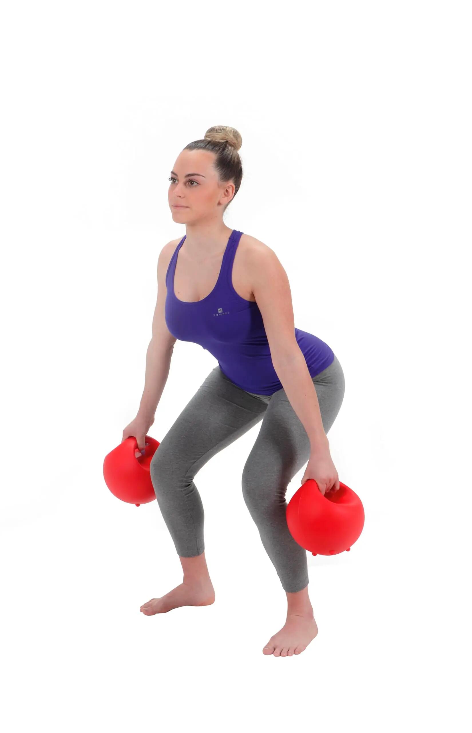 Gymnic Training Bowl Set 2 palle mediche riempibili Ø 18 cm rosse 2/7
