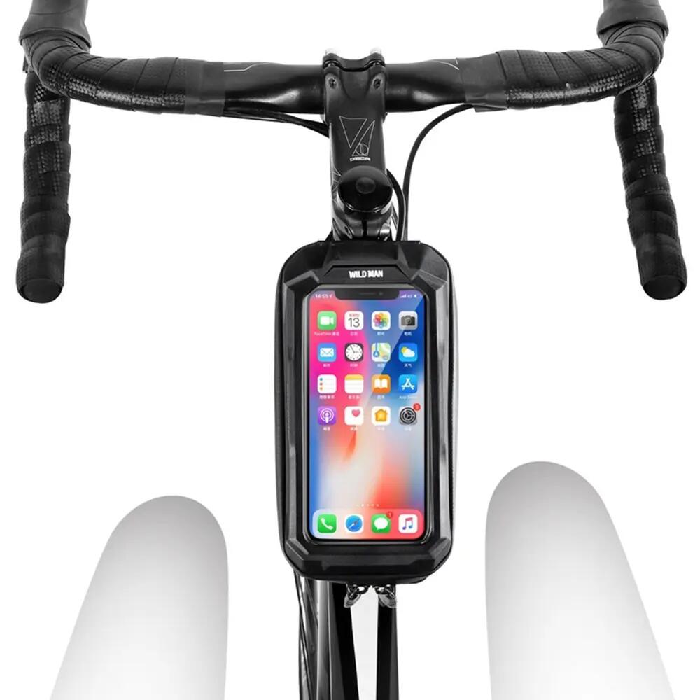 Sacoche pour cadre de vélo avec porte-téléphone étanche WILD MAN 6/6