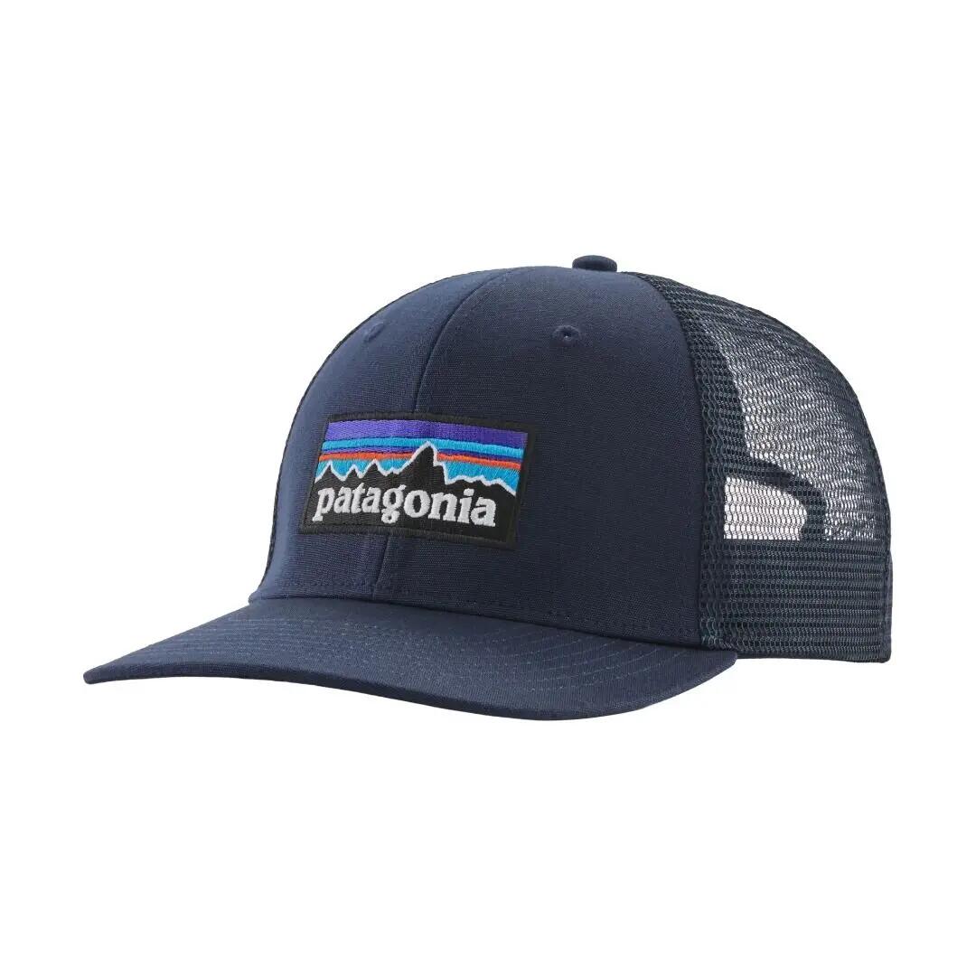 Gorra Azul Patagonia P-6 Logo Trucker Hat New Navy con Cierre Ajustable 1/4