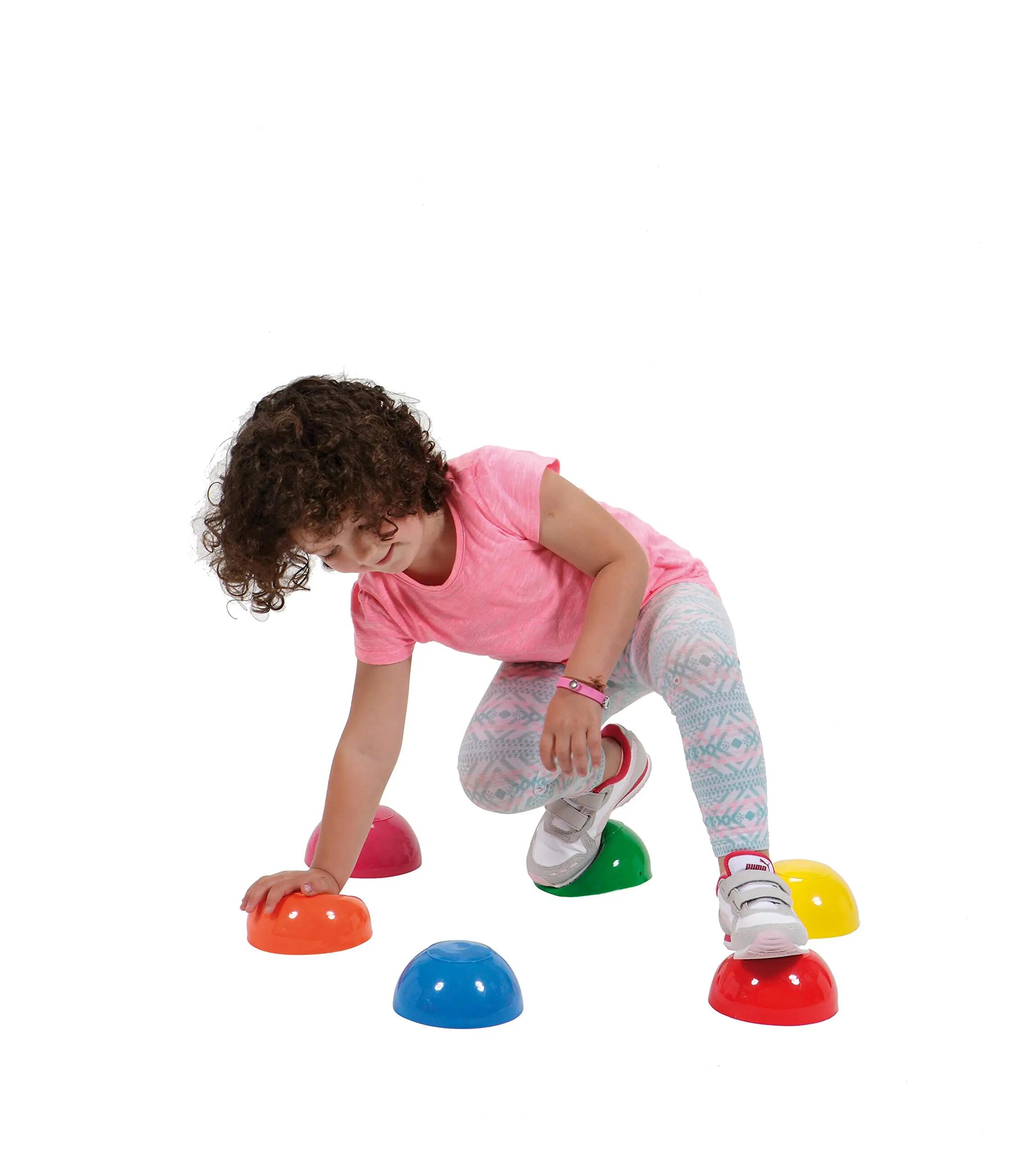 Gymnic Junior Stones Set 6 semisfere propriocettive Ø 14 cm percorsi motori 6/7
