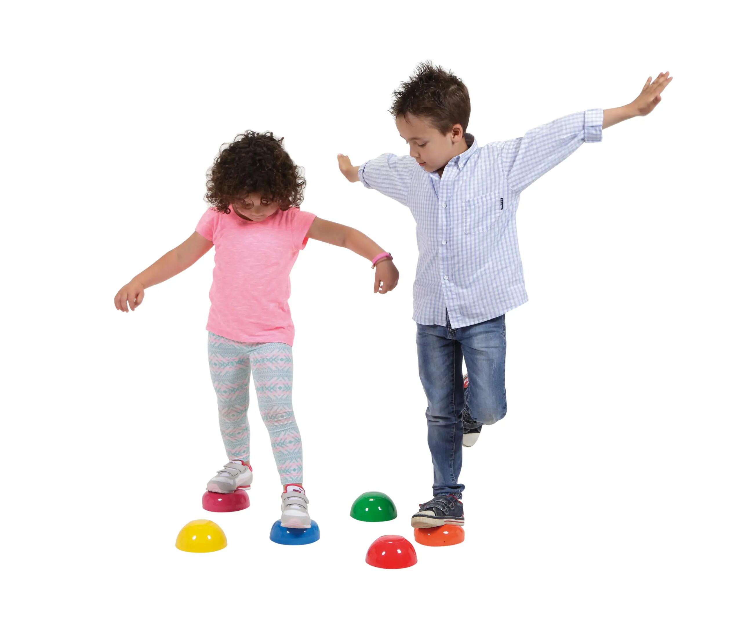Gymnic Junior Stones Set 6 semisfere propriocettive Ø 14 cm percorsi motori 3/7