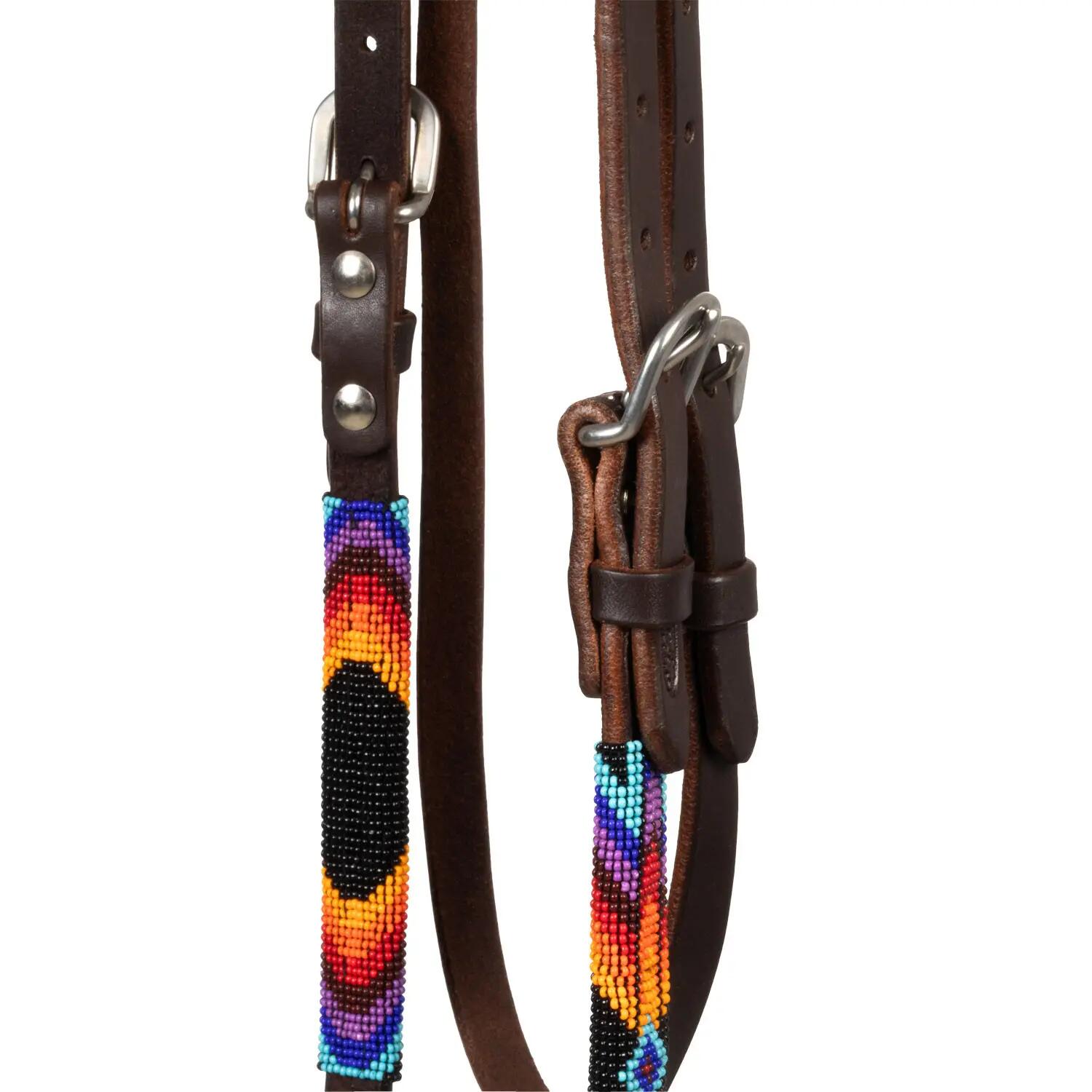 Bride western serape perlée huilée 4/6