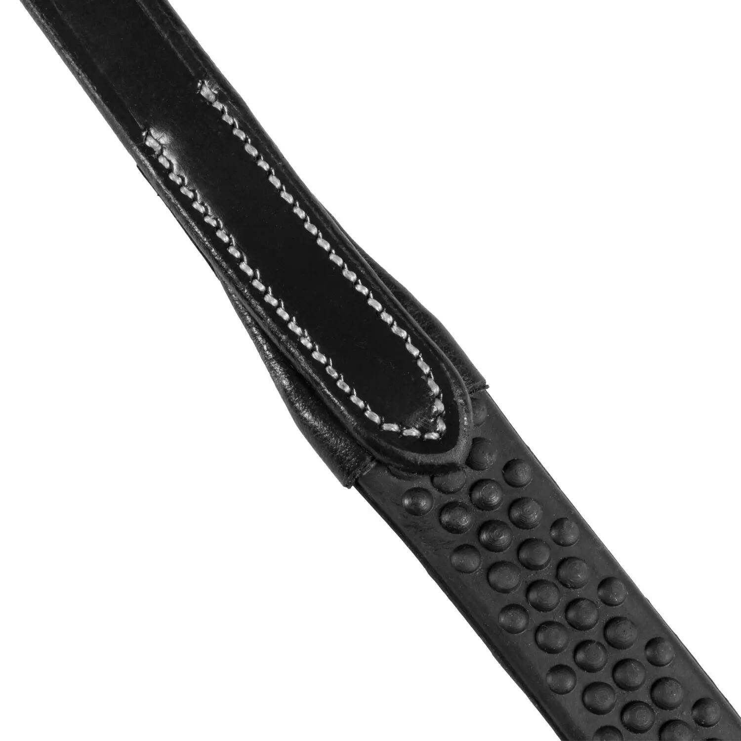 Rênes en cuir avec grip en caoutchouc 3/6