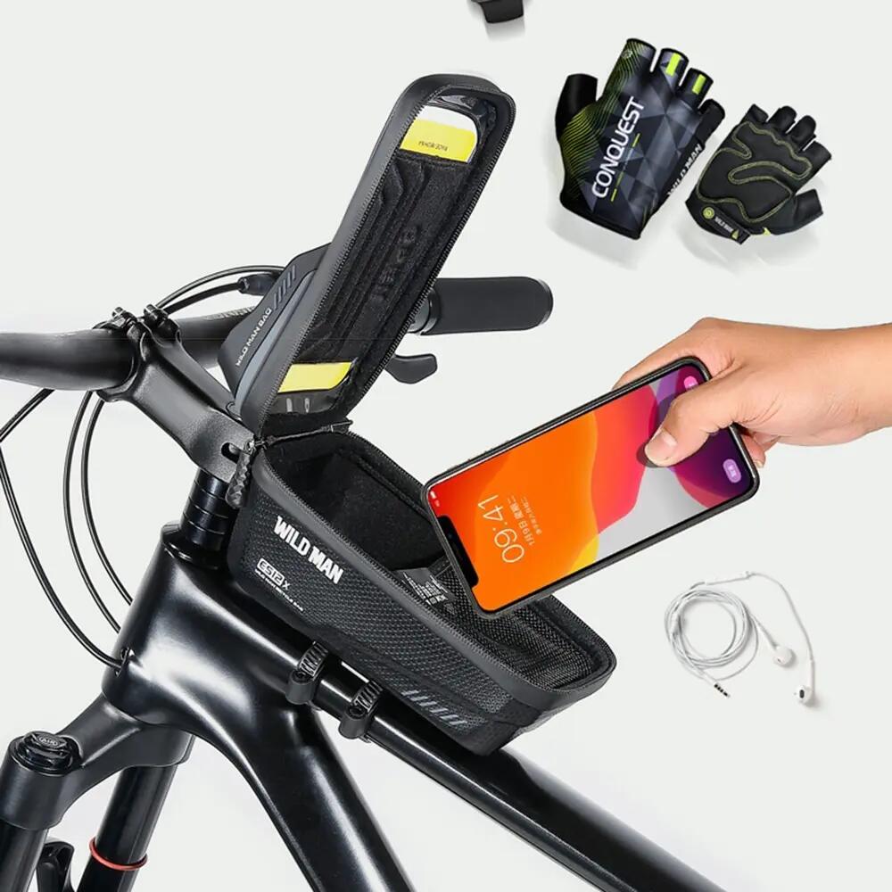 Fietstas voor frame met telefoonhouder WILD MAN 5/6