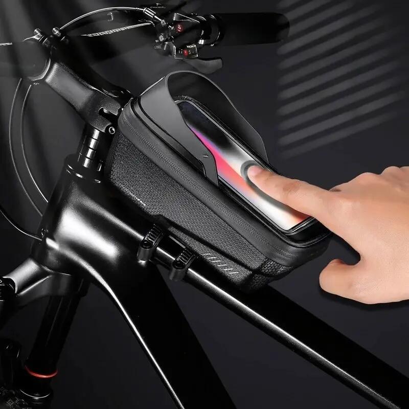 Fietstas voor frame met telefoonhouder WILD MAN 4/6